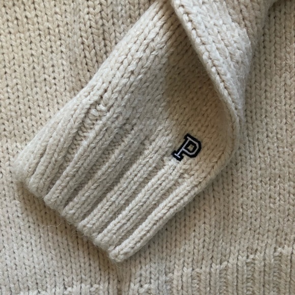 NWT VS PINK Boyfriend Knit Sweater Crew LARGE - Picture 8 of 12